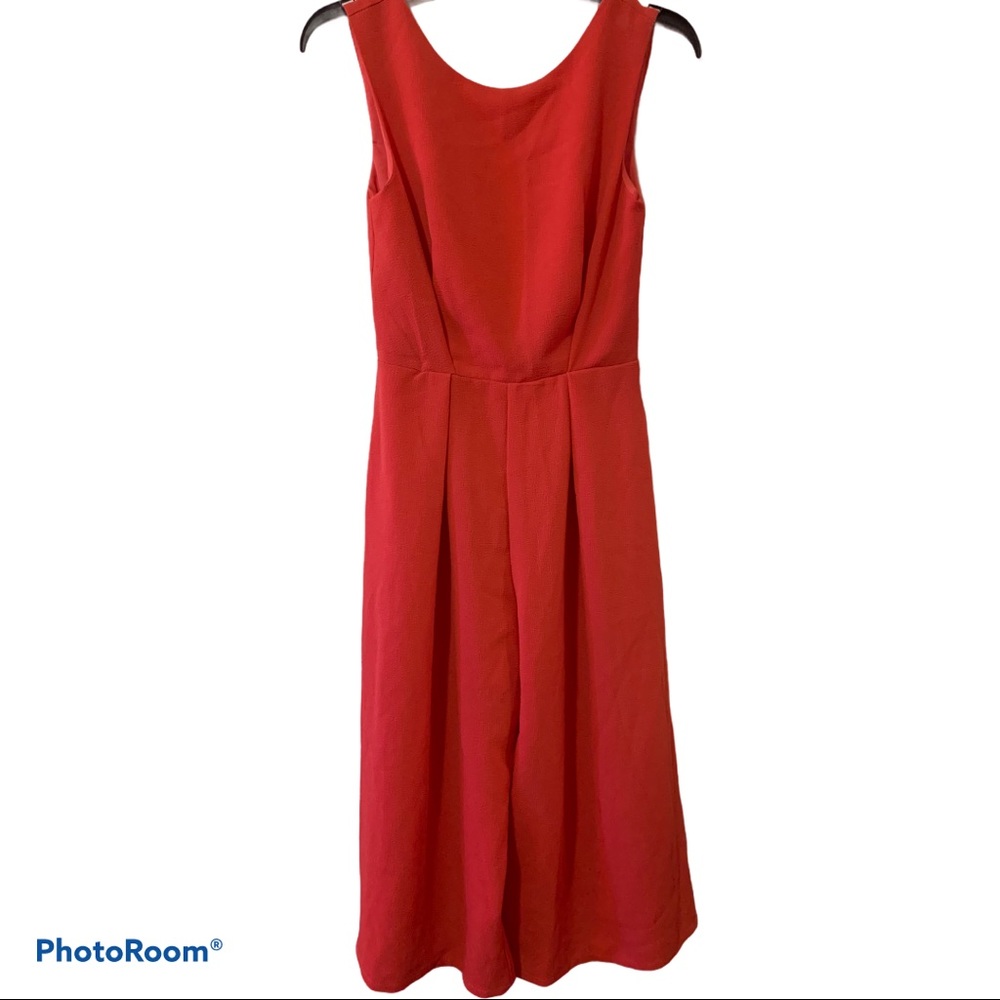 Bar III Coral/Red/Coral Jumpsuit Sz:S
